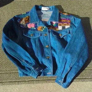 Vintage KK88 Designs Denim Jacket Size M